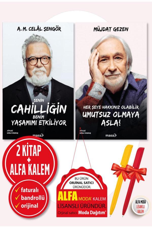 Senin Cahilliğin Celal Şengör Her Şeye Hakkınız Umutsuz Olmaya Asla! Müjdat Gezen Masa Kitap 2Li Set - Masa Kitap - Image 1