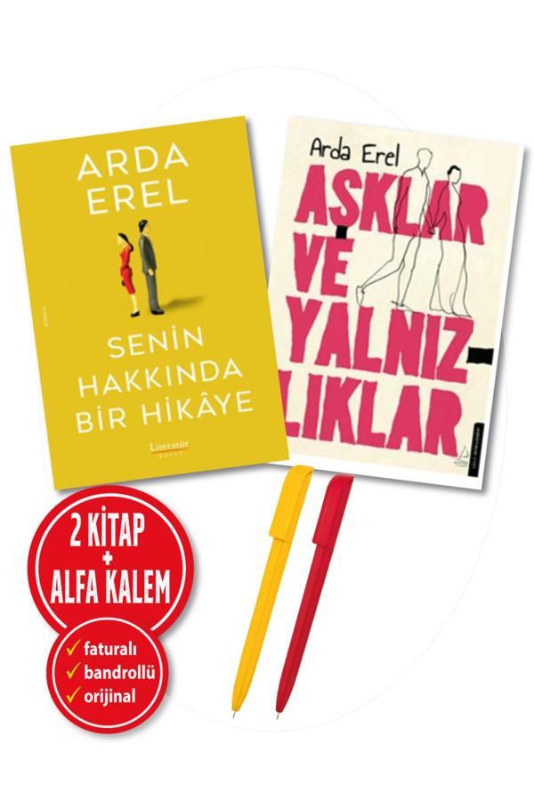 Alfa Kalem + Arda Erel 2 Kitap (Aşklar Ve Yalnızlıklar + Senin Hakkında Bir Hikaye) - Destek Yayınları - Image 1