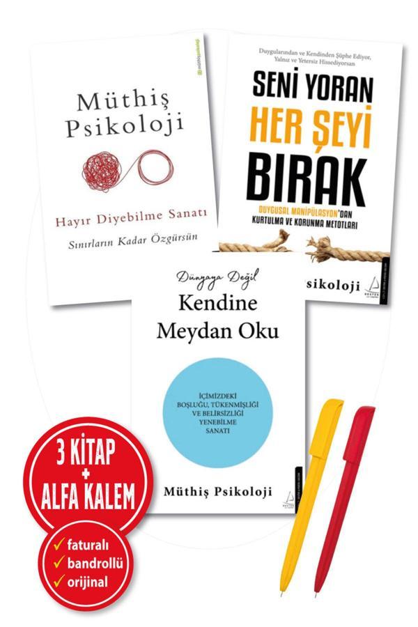 Müthiş Psikoloji)Hayır Diyebilme Seni Yoran Dünyaya Değil Kendine 3 Kitap Set Yeni Kişisel Gelişim - Destek Yayınları - Image 1