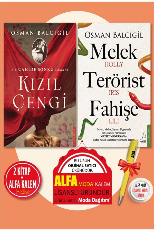 Kızıl Çengi + Melek Terörist Fahişe (Osman Balcıgil) 2 Kitap + Alfa Moda Lisanslı Kalem - Destek Yayınları - Image 1
