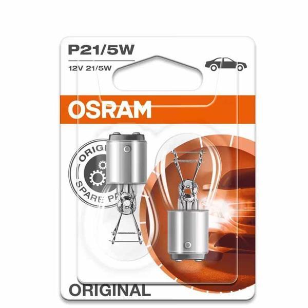 Osram Yardimci Sinyal Lamba Metal Tabanli P21 5W 7528-2BL - Image 1