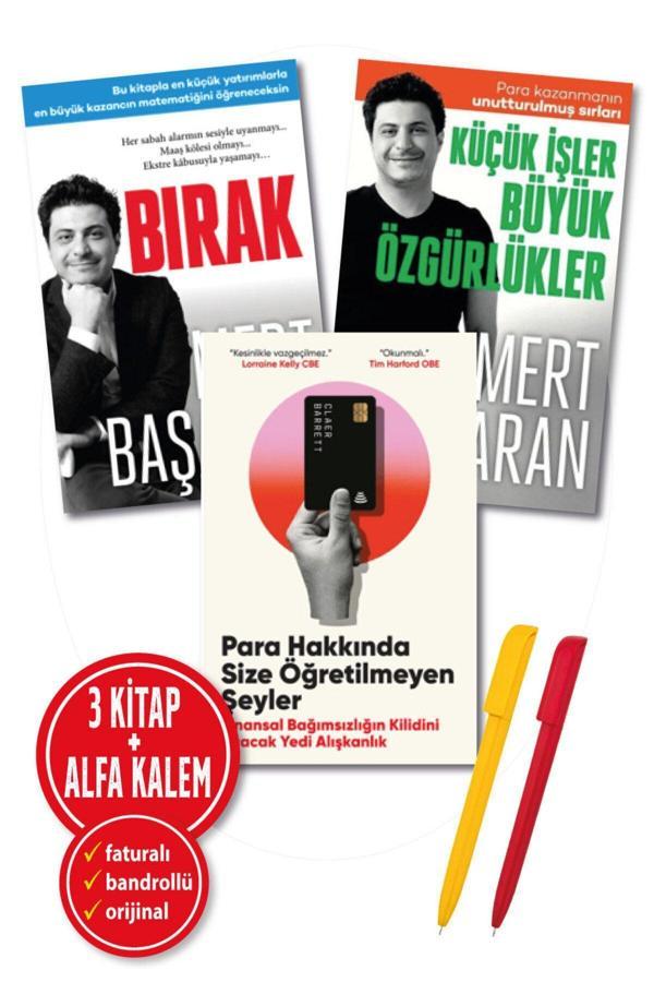 Claer Barrett-Mert Başaran 3 Kitap (Para Hakkında Size Öğretilmeyen Şeyler + Bırak + Küçük İşler Büyük Ö - Butik Yayınları - Image 1