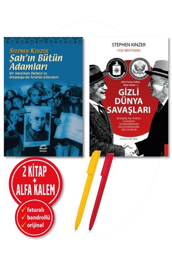 Alfa Kalem + Stephen Kinzer 2 Kitap (Gizli Dünya Savaşları + Şah'In Bütün Adamları)-Destek Kitap - Destek Yayınları - Image 1