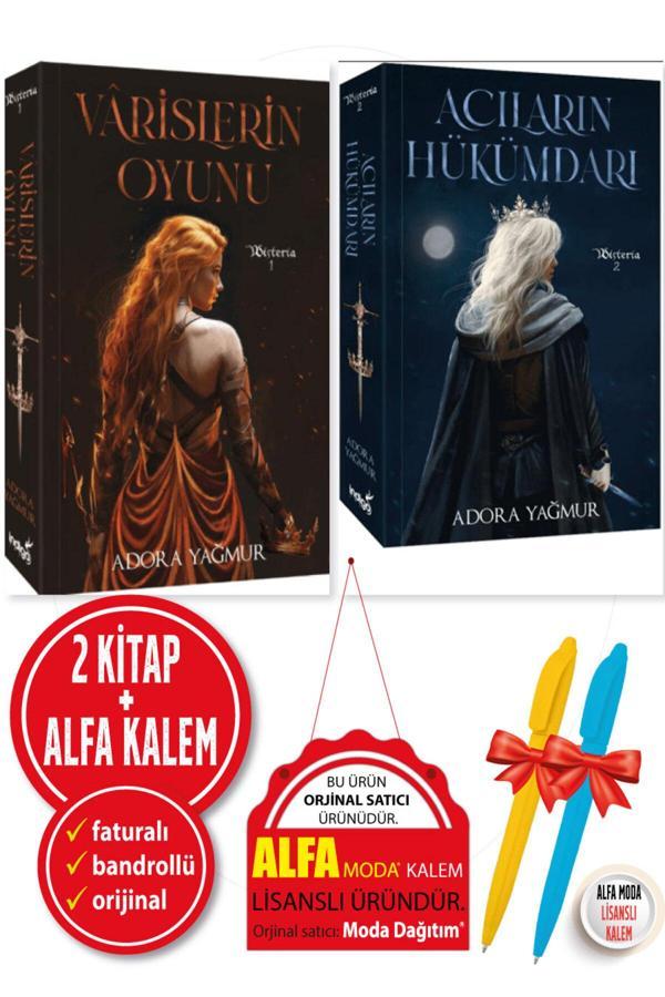 Varislerin Oyunu + Acıların Hükümdarı Ciltsiz / Adora Yağmur 2 Kitap Set + Alfa Kalem - İndigo Kitap - İndigo Kitap Yayınevi - Image 1