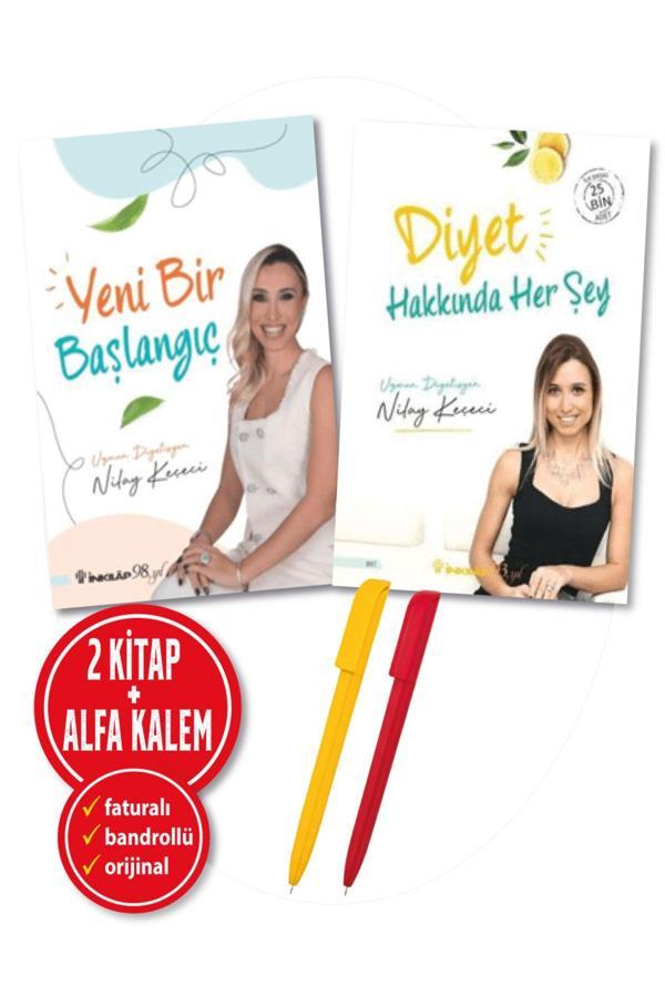 Alfa Kalem + Nilay Keçeci 2 Kitap Yeni Bir Başlangıç + Diyet Hakkında Her Şey İnkılap Kitabevi - İnkılap Kitabevi Yayınevi - Image 1
