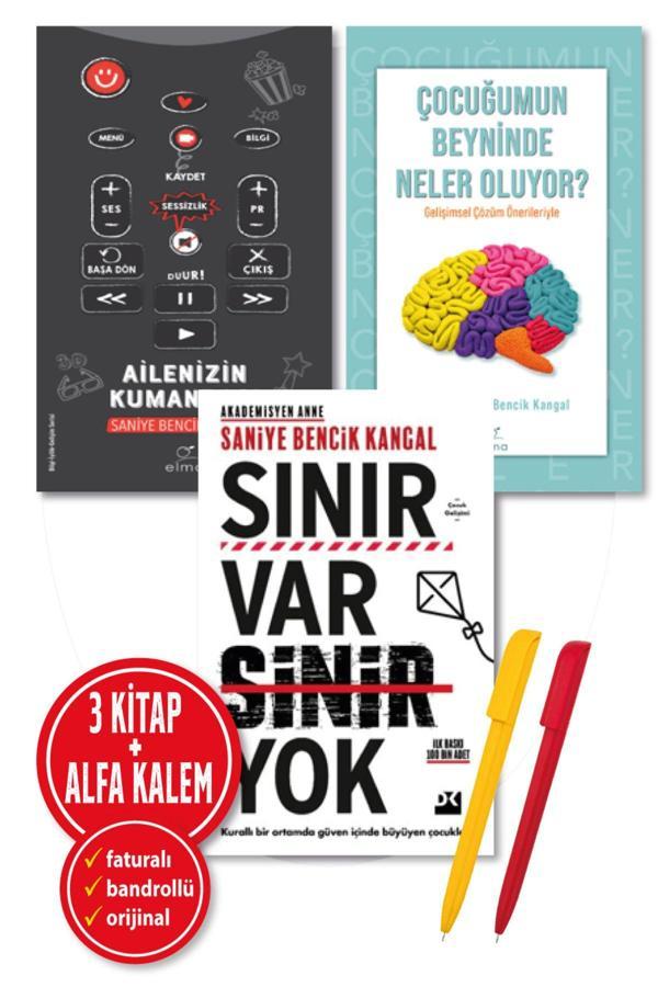 Alfa Kalem + Sınır Var Sinir Yok + Ailenizin Kumandası + Çocuğumun Beyninde (Saniye Bencik Kangal) 3 Kitap - Doğan Çocuk - Image 1