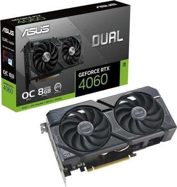 Asus Dual GeForce RTX4060 OC DUAL-RTX4060-O8G 8GB GDDR6 128 Bit DLSS 3 Ekran Kartı - Image 1