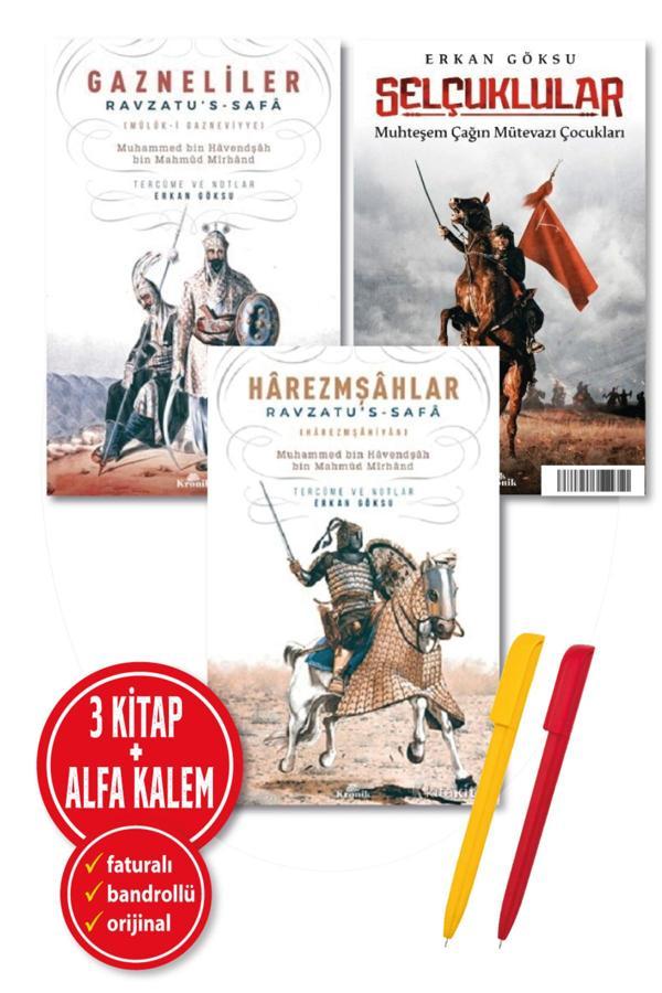 Alfa Kalem + Harezmşahlar + Selçuklular + Gazneliler (Erkan Göksu) 3 Kitap-Tarih Kronik Kitap - Kronik Kitap - Image 1