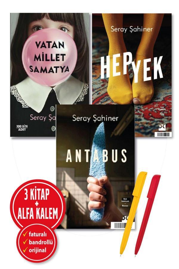 Alfa Kalem + Seray Şahiner 3 Kitap (Vatan Millet Samatya + Hepyek + Antabus) Roman Yeni Doğan Kitap - Doğan Kitap - Image 1