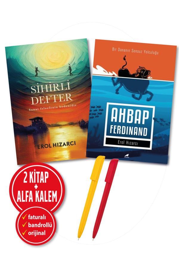 Alfa Kalem + Erol Hızarcı 2 Kitap(Sihirli Defter + Ahbap Ferdinand) Roman Yeni Destek Yayınları - Destek Yayınları - Image 1
