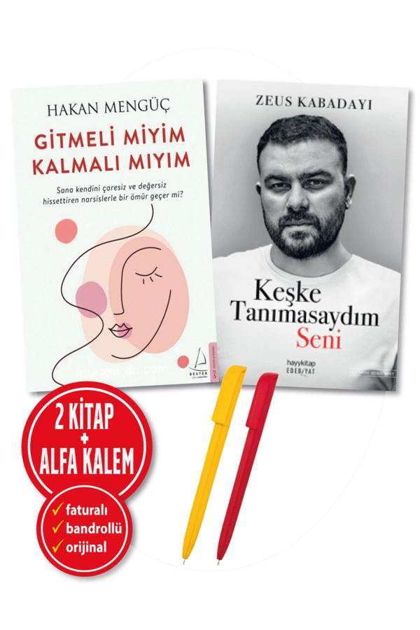 Alfa Kalem + Hakan Mengüç(Gitmeli Miyim Kalmalı Mıyım) + Zeus Kabadayı(Keşke Tanımasaydım Seni) 2 Kitap - Destek Yayınları - Image 1