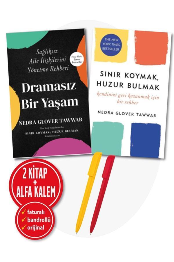 Nedra Glover Tawwab 2 Kitap Set (Dramasız Bir Yaşam + Sınır Koymak, Huzur Bulmak) + Kalem-Butik Yayın - Butik Yayınları - Image 1