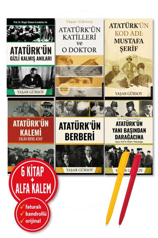 Yaşar Gürsoy 6 Kitap Atatürk’Ün Anıları + Atatürk’Ün Kalemi + Berberi + Darağacına + Katilleri Yeni Tarih - Destek Yayınları - Image 1