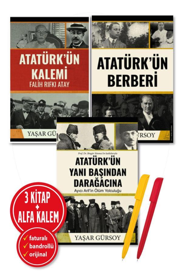 Yaşar Gürsoy Atatürk’Ün Yanı Başından Darağacına + Atatürk’Ün Kalemi + Berberi 3 Kitap Yeni Tarih Destek - Destek Yayınları - Image 1