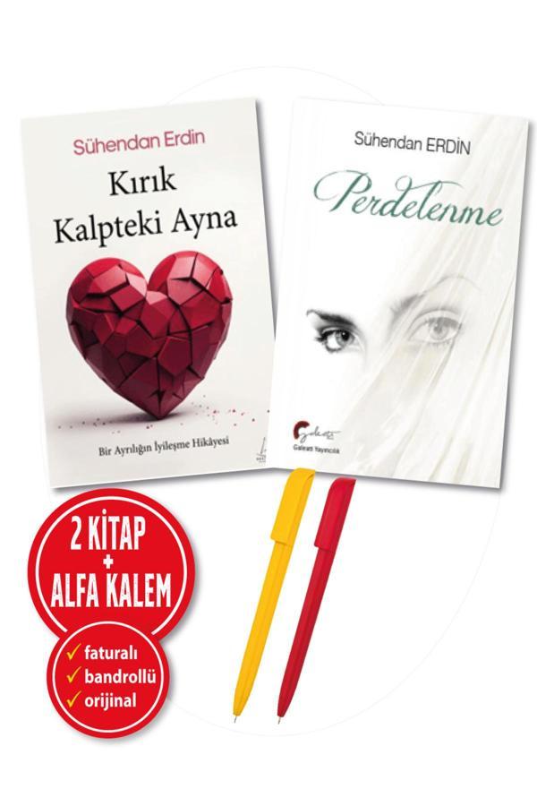 Alfa Kalem + Sühendan Erdin 2 Kitap (Kırık Kalpteki Ayna + Perdelenme)-Yeni-Destek Roman Kitap - Destek Yayınları - Image 1