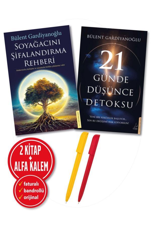 Alfa Kalem + Bülent Gardiyanoğlu 2 Kitap-Yeni (21 Günde Düşünce Detoksu + Soyağacını Şifalandırma) - Destek Yayınları - Image 1