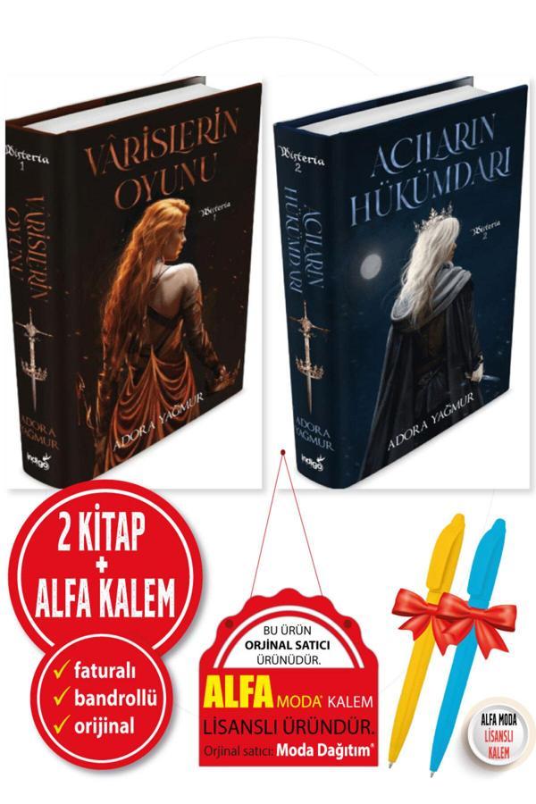 Varislerin Oyunu + Acıların Hükümdarı Ciltli / Adora Yağmur 2 Kitap Set + Alfa Kalem - İndigo Kitap - İndigo Kitap Yayınevi - Image 1