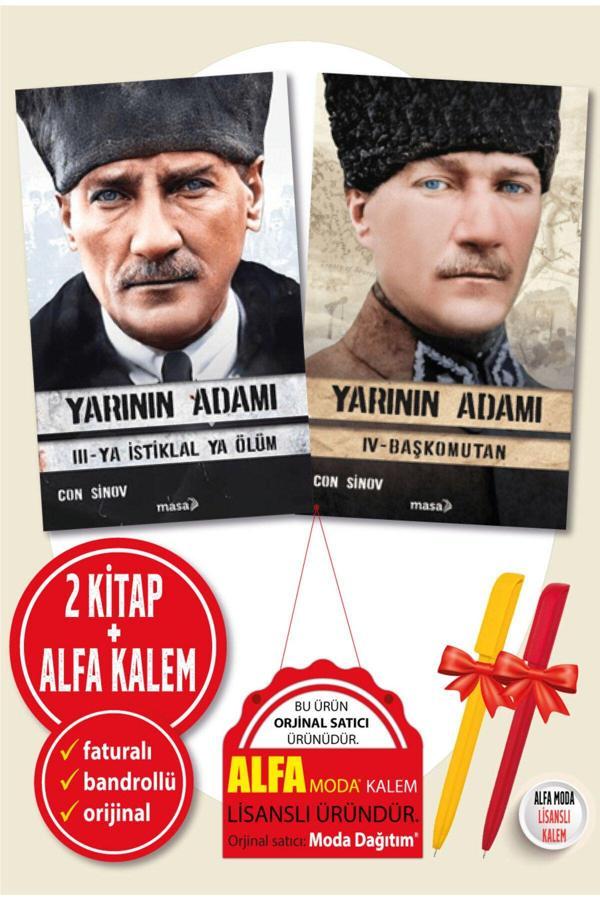 Yarının Adamı 3-Ya İstiklal Ya Ölüm + Yarının Adamı 4 Başkomutan Con Sinov 2 Kitap Yeni - Masa Tarih - Masa Kitap - Image 1