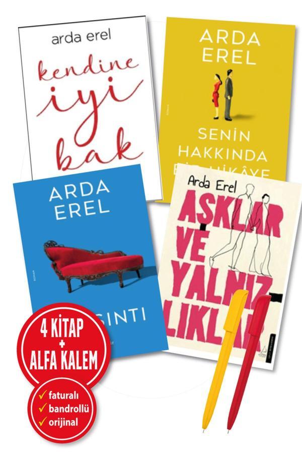 Alfa Kalem + Arda Erel 4 Kitap(Sarsıntı + Kendine İyi Bak + Aşklar Ve Yalnız + Senin Hakkında Bir Hikaye) - Destek Yayınları - Image 1