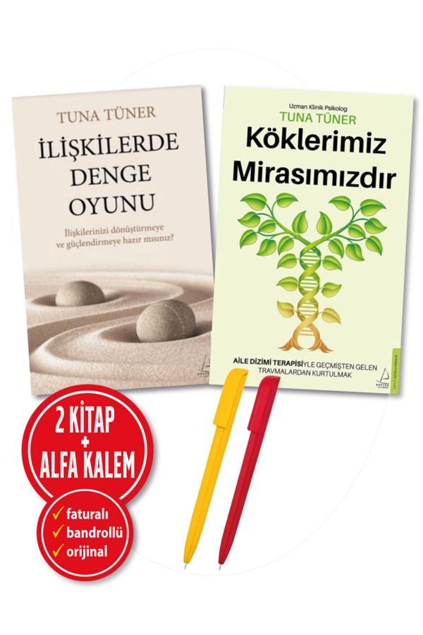 Alfa Kalem + İlişkilerde Denge Oyunu + Köklerimiz Mirasımızdır(Tuna Tüner) Yeni Kişisel 2 Kitap-Destek - Destek Yayınları - Image 1