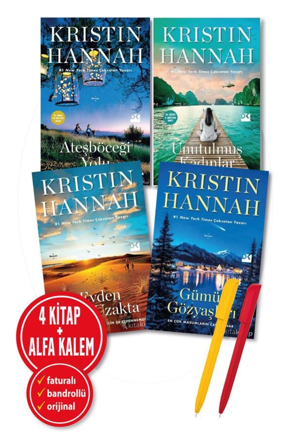 Alfa Kalem + Kristin Hannah 4 Kitap (Ateşböceği Yolu + Unutulmuş Kadınlar + Evdençokuzakta + Gümüş Gözyaş) - Doğan Kitap - Image 1