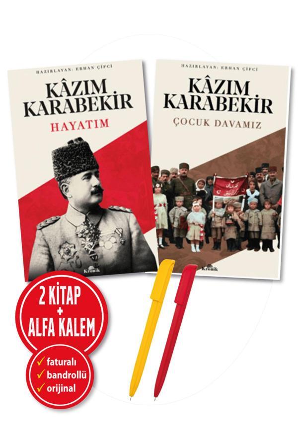 Alfa Kalem + Hayatım + Çocuk Davamız (Kazım Karabekir) 2 Kitap Set-Tarih-Yeni-Kronik Kitap - Kronik Kitap - Image 1