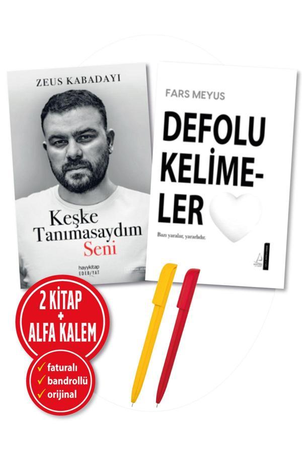 Alfa Kalem + Keşke Tanımasaydım Seni (Zeus Kabadayı) + De-Folu Kelimeler (Fars Meyus) 2 Kitap Set-Destek - Hayykitap - Image 1