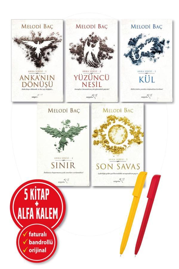 Alfa Kalem + Melodi Baç 5 Kitap(Anka'Nın Dönüşü + Yüzüncü Nesil + Kül + Sınır + Son Savaş) Roman Yeni Müptela - Müptela Yayınları - Image 1