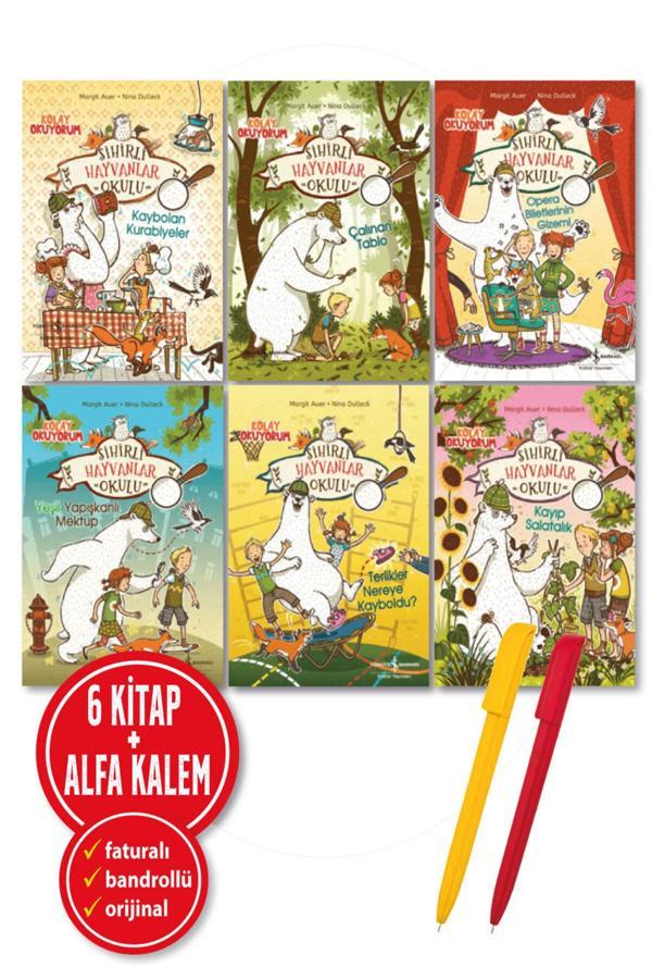 Margit Auer Sihirli Hayvanlar Okulu 6 Kitap Set (Kaybolan Kurabiye + Terlikler Nereye + Çalınan Tablo) - İş Bankası Kültür Yayınları - Image 1