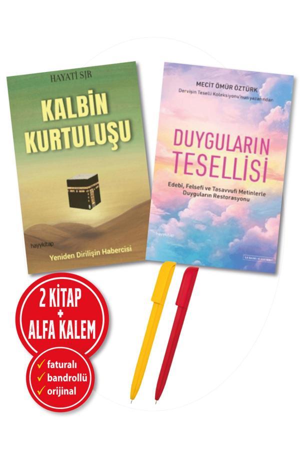 Alfa Kalem + Kalbin Kurtuluşu(Hayati Sır) + Duyguların Tesellisi(Mecit Ömür Öztürk) 2 Kitap Yeni-Hayy - Hayykitap - Image 1