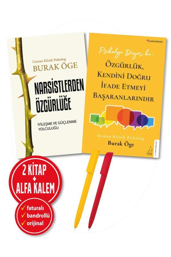 Alfa Kalem + Burak Öge(Narsistlerden Özgürlüğe + Psikoloji Diyor Ki: Özgürlük, Kendini) 2 Kitap-Yeni - Destek Yayınları - Image 1