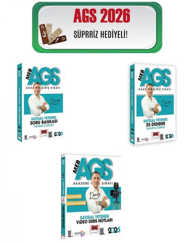 Yargı 2026 MEB-AGS Sayısal Yetenek Soru + Deneme + Ders Notu Seti - Deniz Atalay Yargı Yayınları - Bi bigelio - Image 1