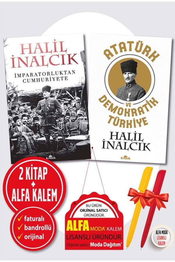 Halil İnalcık 2 Kitap Set/ İmparatorluktan Cumhuriyete + Atatürk Ve Demokratik Türkiye + Kalem Tarih - Kronik Kitap - Image 1