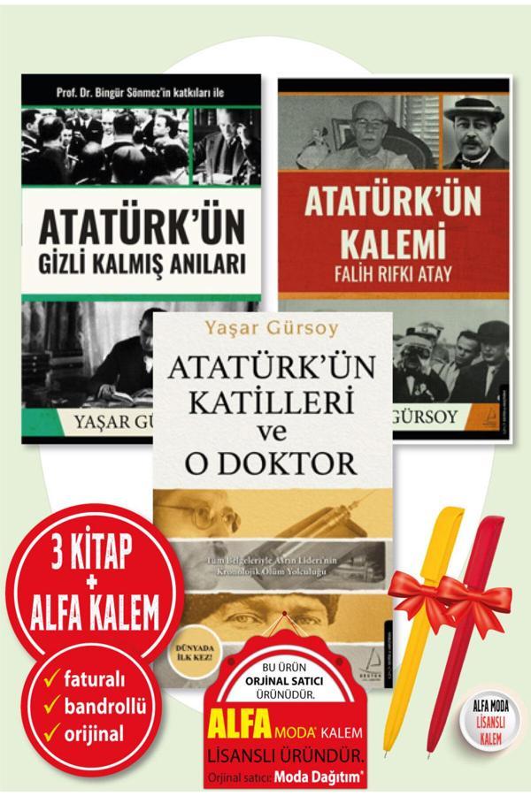 Yaşar Gürsoy 3 Kitap Set (Atatürk’Ün Gizli Kalmış Anıları-Kalemi-Atatürk’Ün Katilleri Ve O Doktor) - Destek Yayınları - Image 1