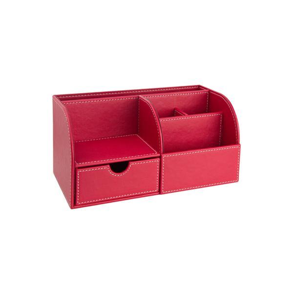 Masaüstü Düzenleyici,Kalemlik,Kumandalık,Küpbloknotluk,Tabletlik,Kitaplık,6 Gözlü,Çekmeceli,Desktop Organizer,Vegan,24,5 - Image 1