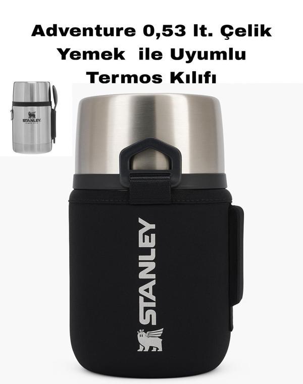 Safir Kamp Stanleye 0.53 Lt. Adventure Çelik Yemek Termosu ile Uyumlu Omuz Askılı Termos Kılıfı - Image 1