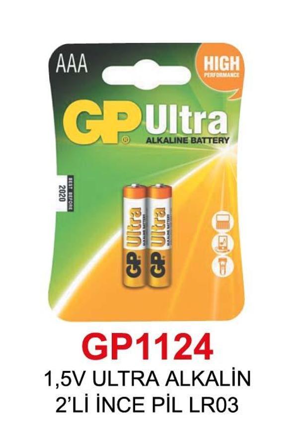 1,5V ULTRA ALKALİN 2’Lİ İNCE PİL LR03 - Image 1