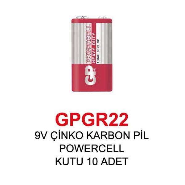 9V ÇİNKO KARBON PİL - POWERCELL - Image 1