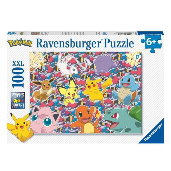133383 Pokemon 100 parça XXL Ravensburger Puzzle Kız Erkek Çocuk Oyuncak Eğitici Oyuncaklar - Image 1