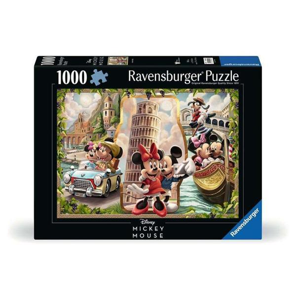120004981 Mickey ve Minnie Tatilde 1000 parça Ravensburger Puzzle Kız Erkek Çocuk Oyuncak Eğitici Oy - Image 1