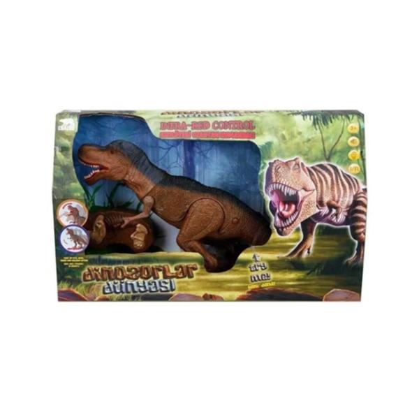 Crazoo Infrared Kumandalı Sesli ve Işıklı Hareketli Dinozor Kız Erkek Çocuk Oyuncak Eğitici Oyuncakl - Image 1