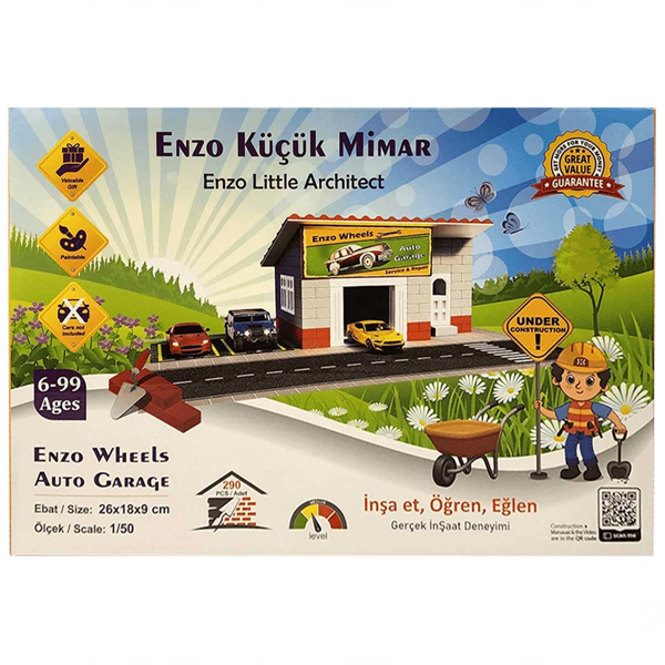 Enzo Oto Garaj - 04028EN Kız Erkek Çocuk Oyuncak Eğitici Oyuncaklar - Image 1