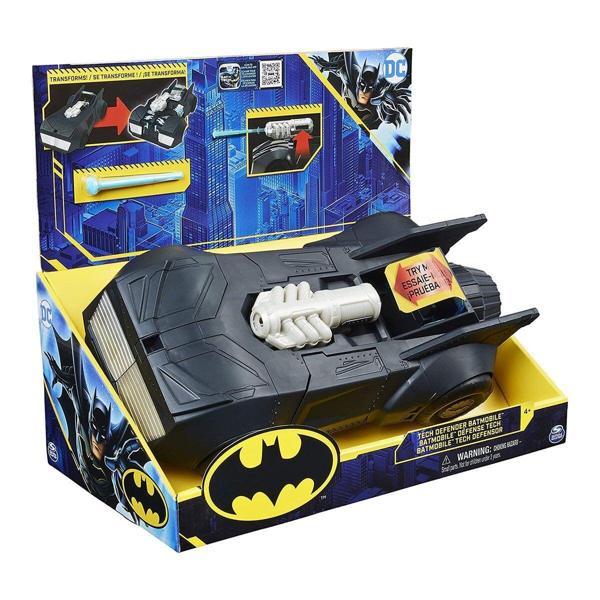 037676 DC Comics Tech Defender Batmobil -Spinmaster Kız Erkek Çocuk Oyuncak Eğitici Oyuncaklar - Image 1