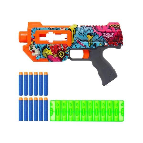 DESENLİ DART ATAN TABANCA 12 Lİ Kız Erkek Çocuk Oyuncak Eğitici Oyuncaklar - Image 1