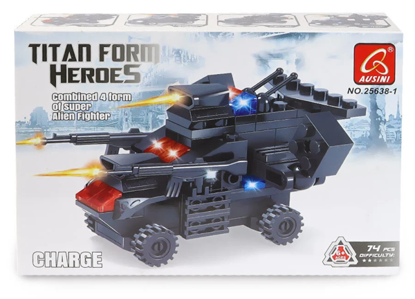 Ausini Titan Form Heroes-1 Charge 74 Parça Kız Erkek Çocuk Oyuncak Eğitici Oyuncaklar - Image 1
