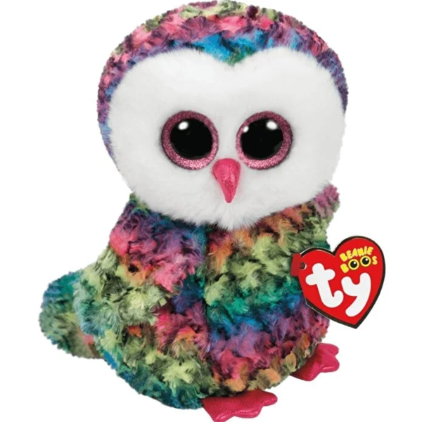 TY Beanie Boo´s Owen Renkli Baykuş Peluş 15cm Kız Erkek Çocuk Oyuncak Eğitici Oyuncaklar - Image 1