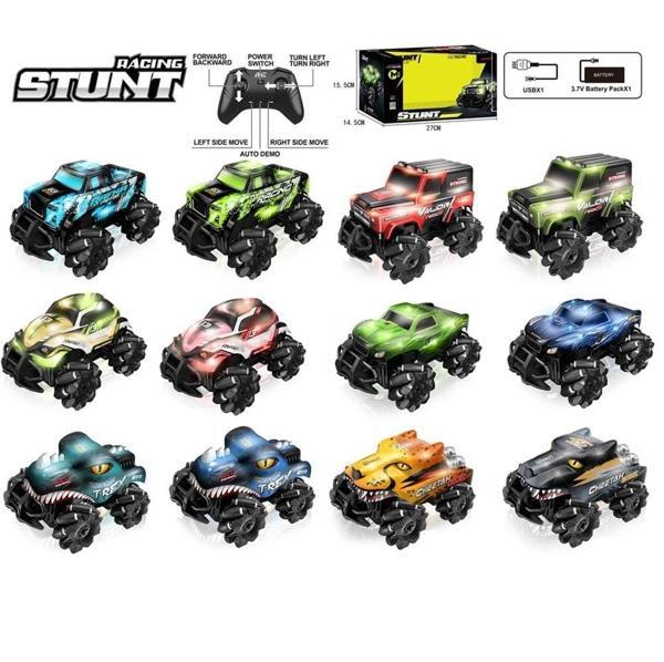 ŞARJLI STUNT 4X4 IŞIKLI UZAKTAN KUMANDALI ARABA Kız Erkek Çocuk Oyuncak Eğitici Oyuncaklar - Image 1