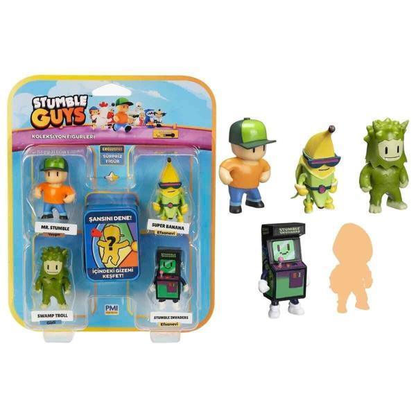 PMI SG2240 Stumble Guys Figür Seti 5li -Necotoys Kız Erkek Çocuk Oyuncak Eğitici Oyuncaklar - Image 1