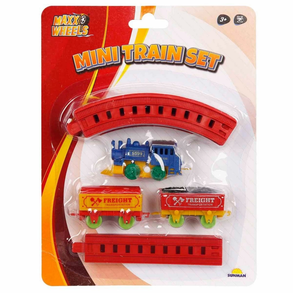 Maxx Wheels Mini Tren Seti 11 Parça Kız Erkek Çocuk Oyuncak Eğitici Oyuncaklar - Image 1