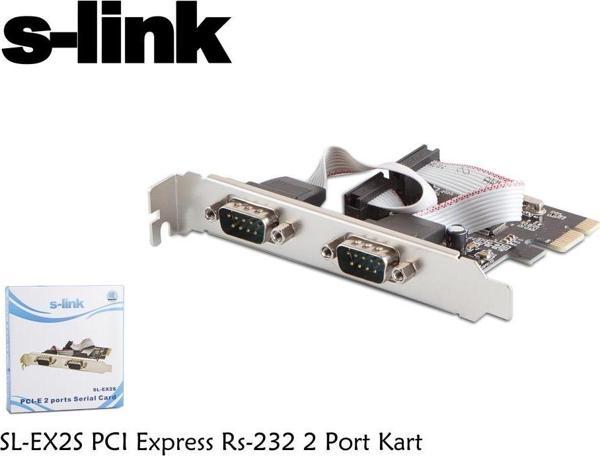 S-link SL-EX2S rs232 2port Pcı Express Kart Kutulu - Image 1